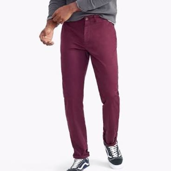 purple chinos